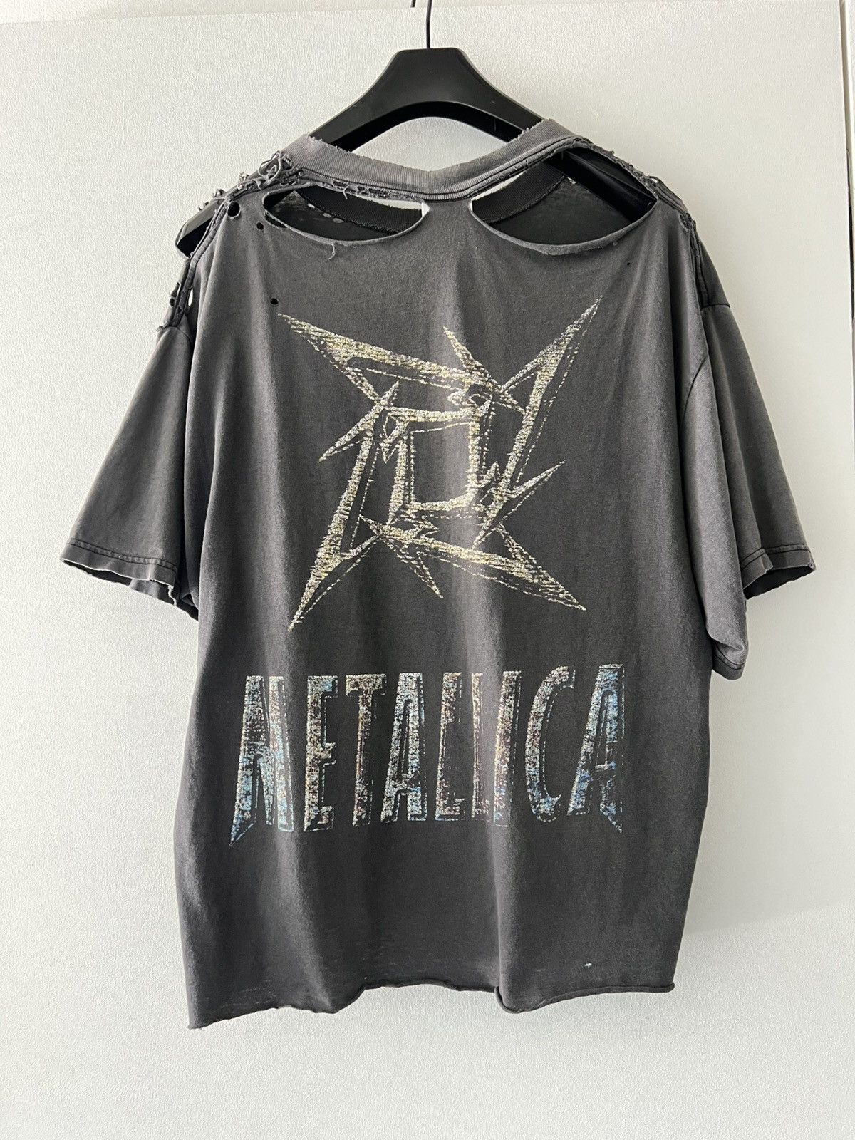 Thrashed 90’s Metallica Repaired Faded Distressed Band Tee