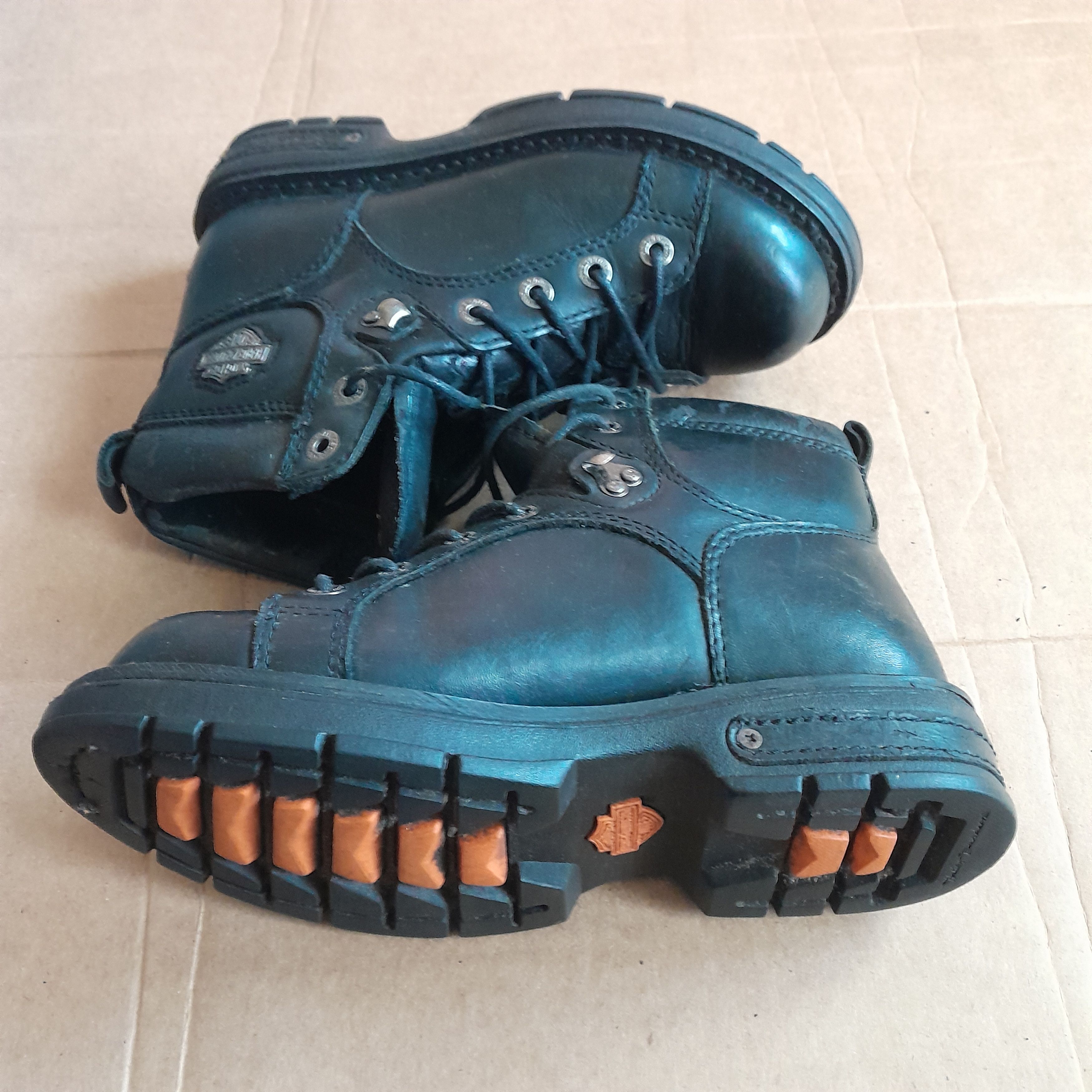 Harley Davidson Vintage Harley-Davidson Women’s Black Boots Size US 6 / IT 36 - 7 Thumbnail