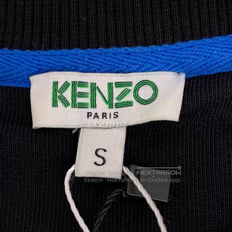 Kenzo Kenzo Black tiger head embroidered cotton crew-neck long-s Size S / US 4 / IT 40 - 4 Thumbnail