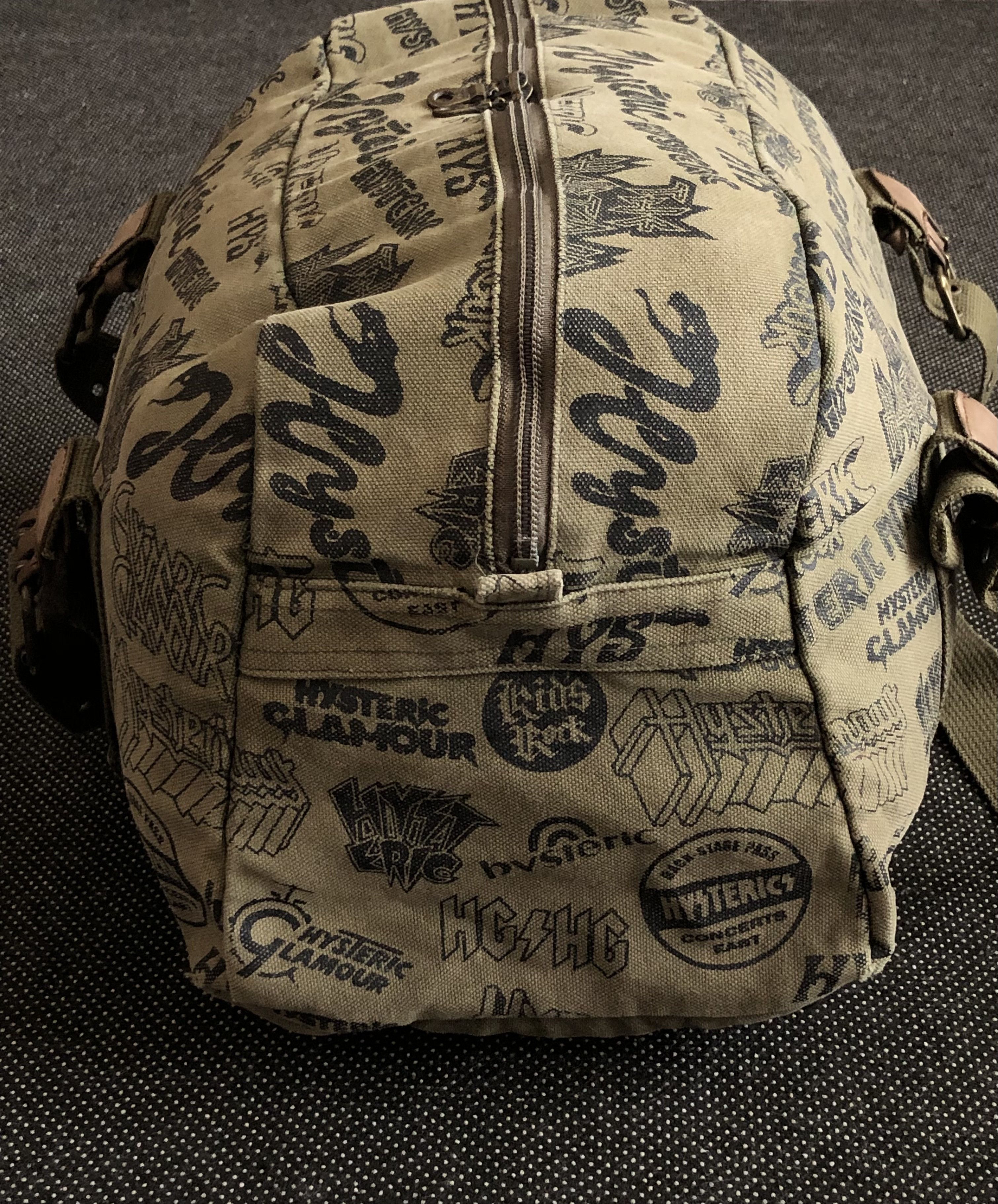 Hysteric Glamour × Vintage RARE🔥VINTAGE 90’S HYSTERIC GLAMOUR ARMY METAL DUFFLE BAG Size ONE SIZE - 7 Thumbnail