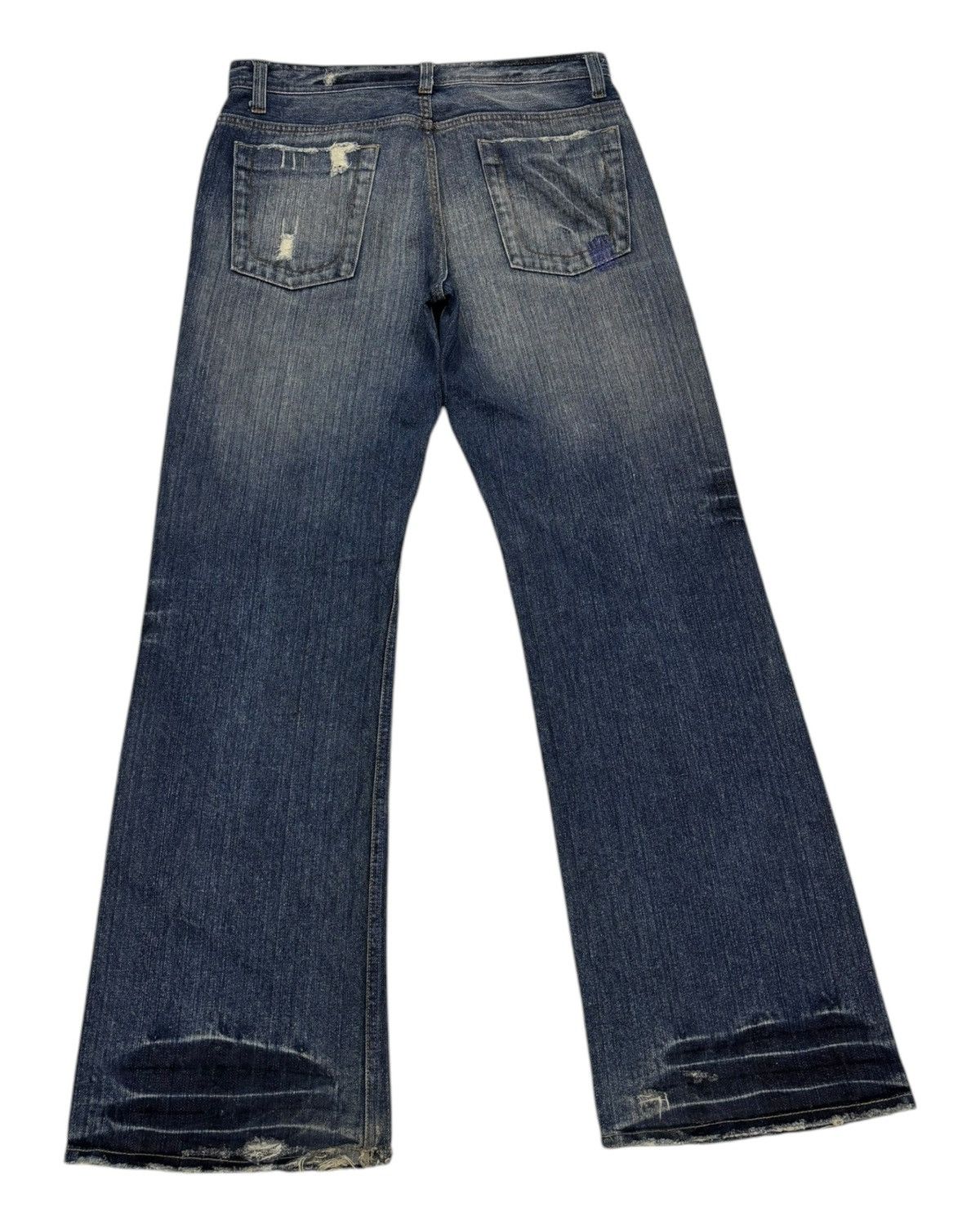 Hysteric Glamour 💥RARE💥BAGGY FLARED JEANS NYLAUS JAPANESE FLARE DENIM JEANS Size US 34 / EU 50 - 2 Thumbnail