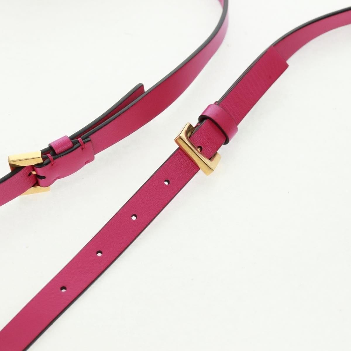 Valentino Valentino Leather V Logo Walk Shoulder Bag Pink Size ONE SIZE - 10 Thumbnail