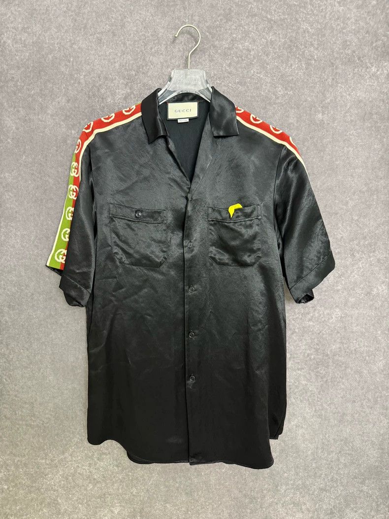 Gucci Gucci Satin side string label short-sleeved shirt Size US XS / EU 42 / 0 - 1 Thumbnail