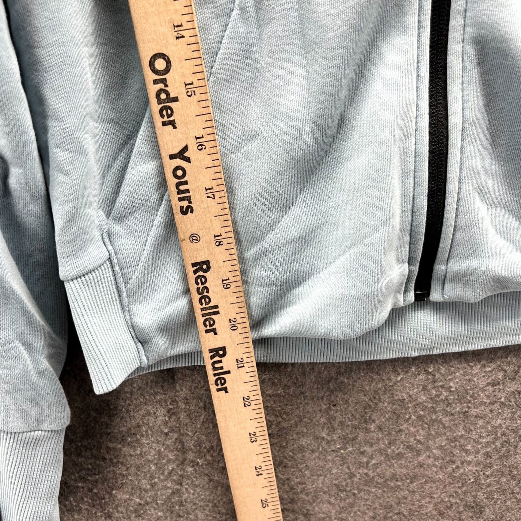 Adidas Adidas Hoodie Womens XS Blue Full Zip Jacket Track French Terry Size XS / US 0-2 / IT 36-38 - 6 Thumbnail