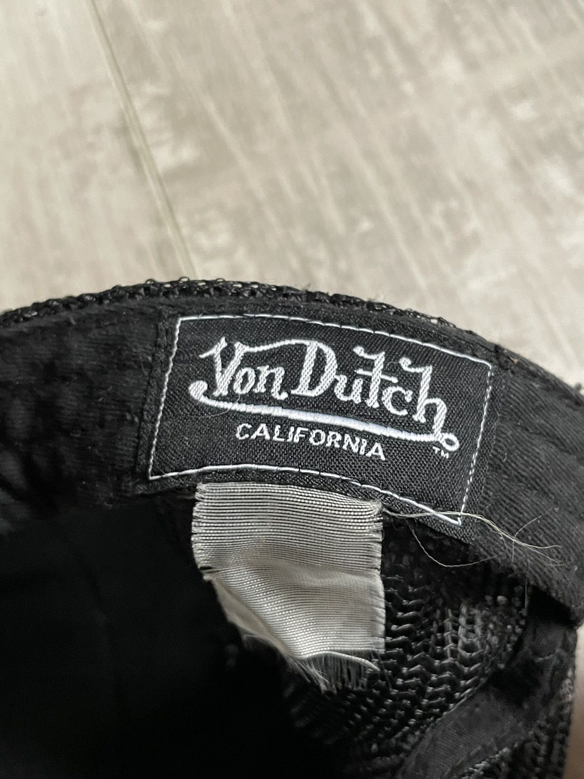 Von Dutch Vintage Y2K Von Dutch 00’s Black Hat Cap Big Logo Size ONE SIZE - 6 Thumbnail