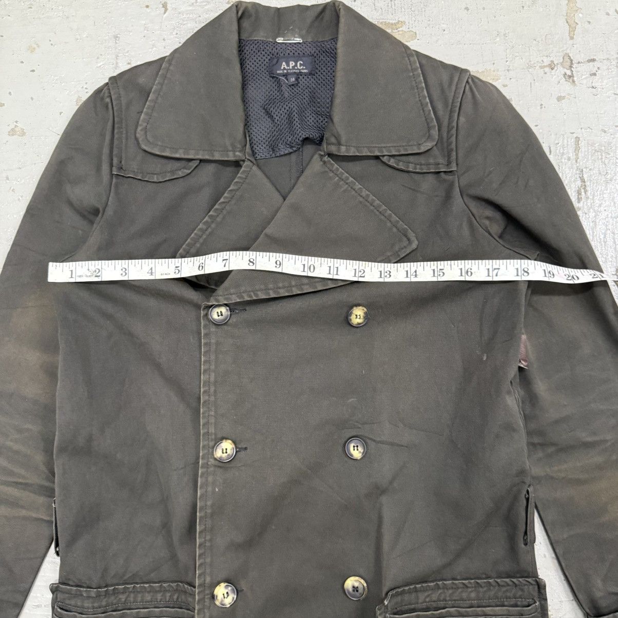 A.P.C. APC Double Breasted Peacoat Military Jacket Size US S / EU 44-46 / 1 - 6 Thumbnail
