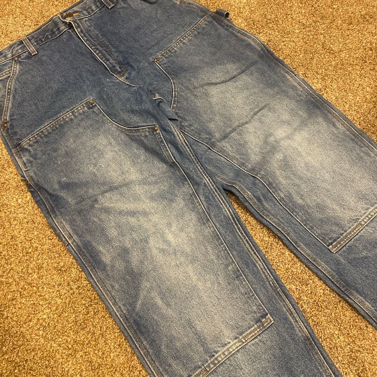 Carhartt Vintage Blue Carhartt Double Knee Panta Size US 36 / EU 52 - 2 Thumbnail