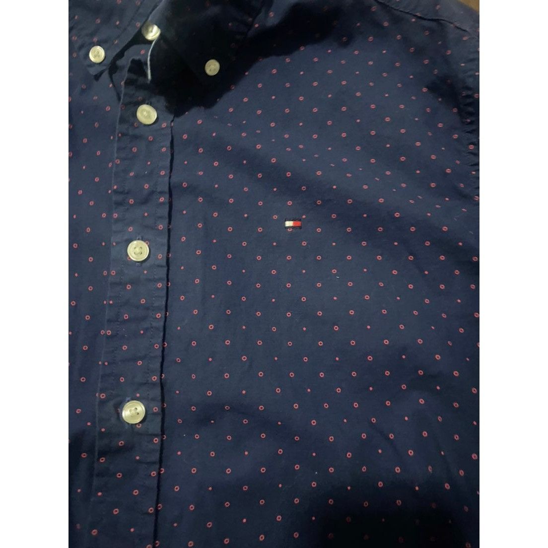 Tommy Hilfiger Tommy Hilfiger Classic Fit Mens Size Small Blue Polka Long S Size US S / EU 44-46 / 1 - 2 Thumbnail