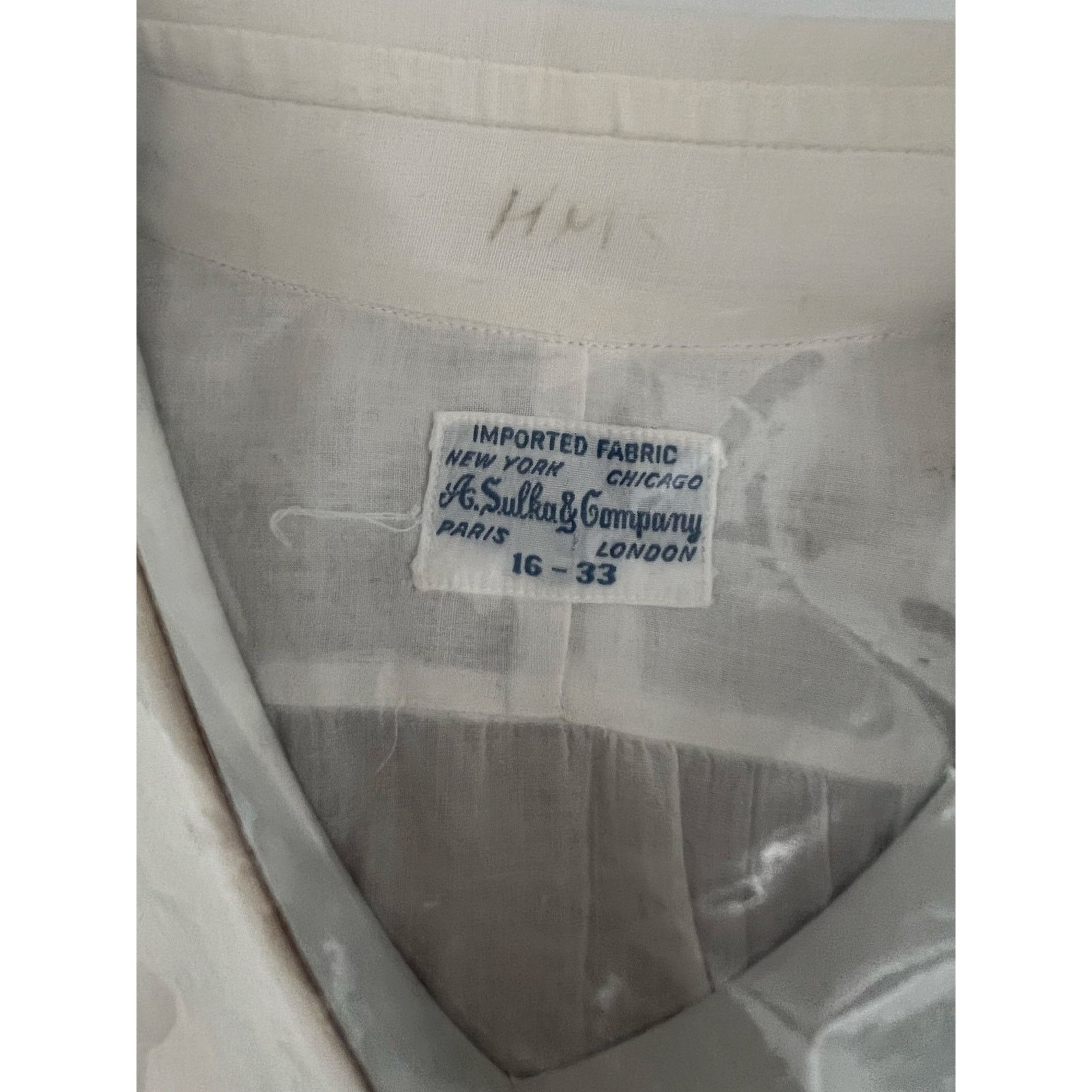 Sulka NEW Sulka Tuxedo Button Down Dress Shirt White Size 16 33 JP Size US M / EU 48-50 / 2 - 3 Thumbnail