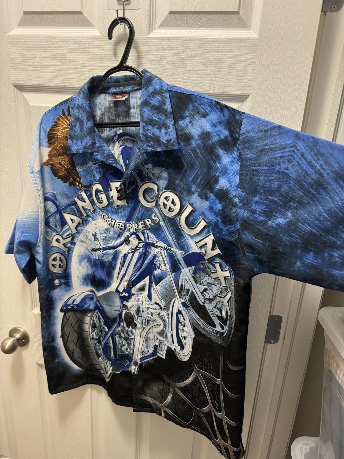 West Coast Choppers Orange County Choppers 2004 Vintage Button Up Y2k Motorcycle Size US XL / EU 56 / 4 - 3 Thumbnail