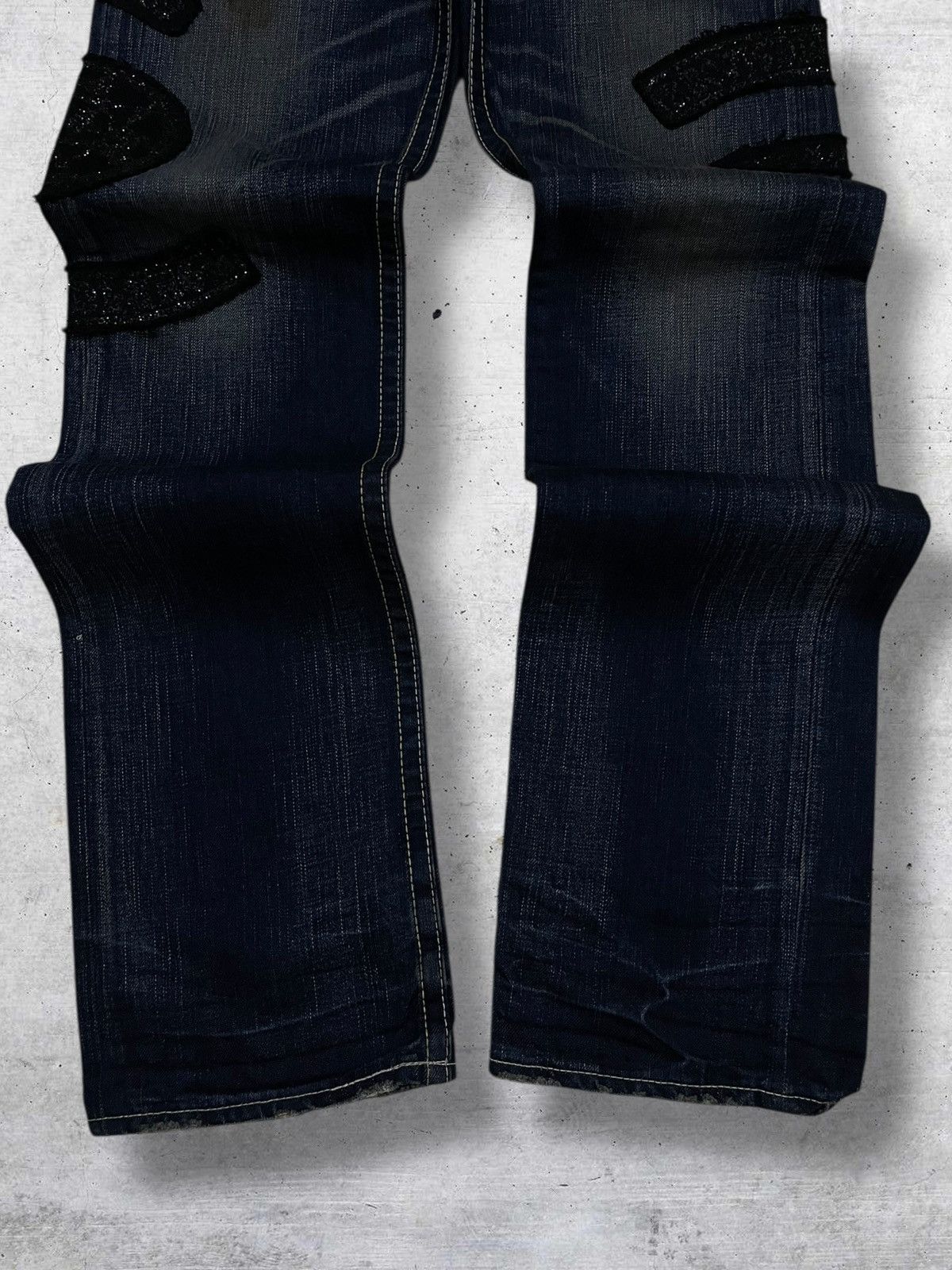 FranCisT MOR.K.S VINTAGE FRANCIS MORKS RARE DESIGNER ARCHIVE PUN PATCH DENIM Size US 29 - 3 Thumbnail
