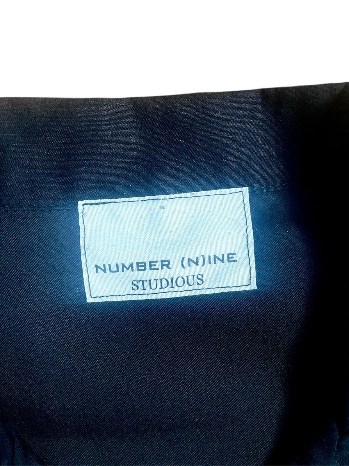 Number (N)ine Number (N)ine Back Logo Open Collar Button Up Size US M / EU 48-50 / 2 - 4 Thumbnail