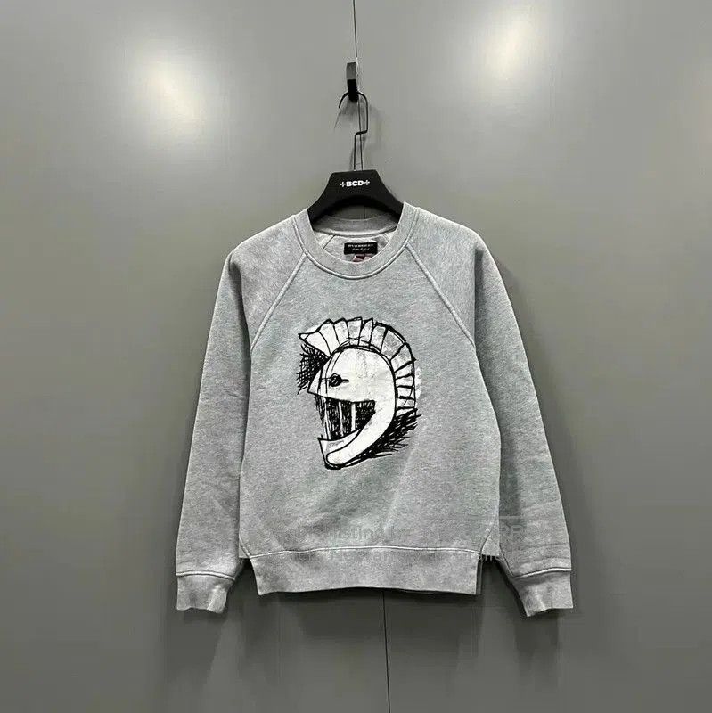 Burberry Burberry Gray Cotton Long Sleeve Sweatshirt. Size XS / US 0-2 / IT 36-38 - 1 Thumbnail