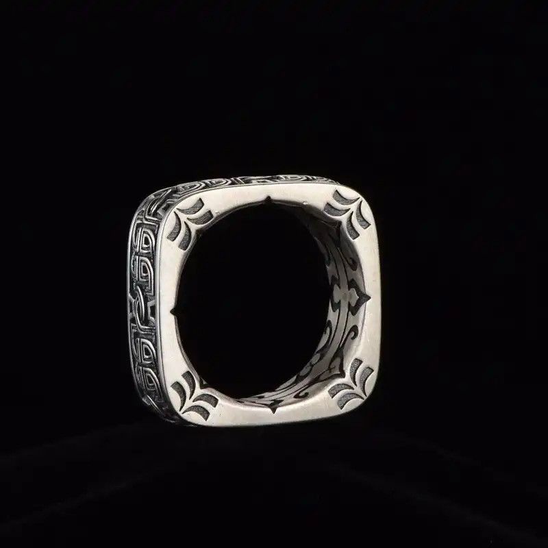 Vintage Irish Crazy Celtic Knot Square Vintage Ring Size ONE SIZE - 3 Thumbnail