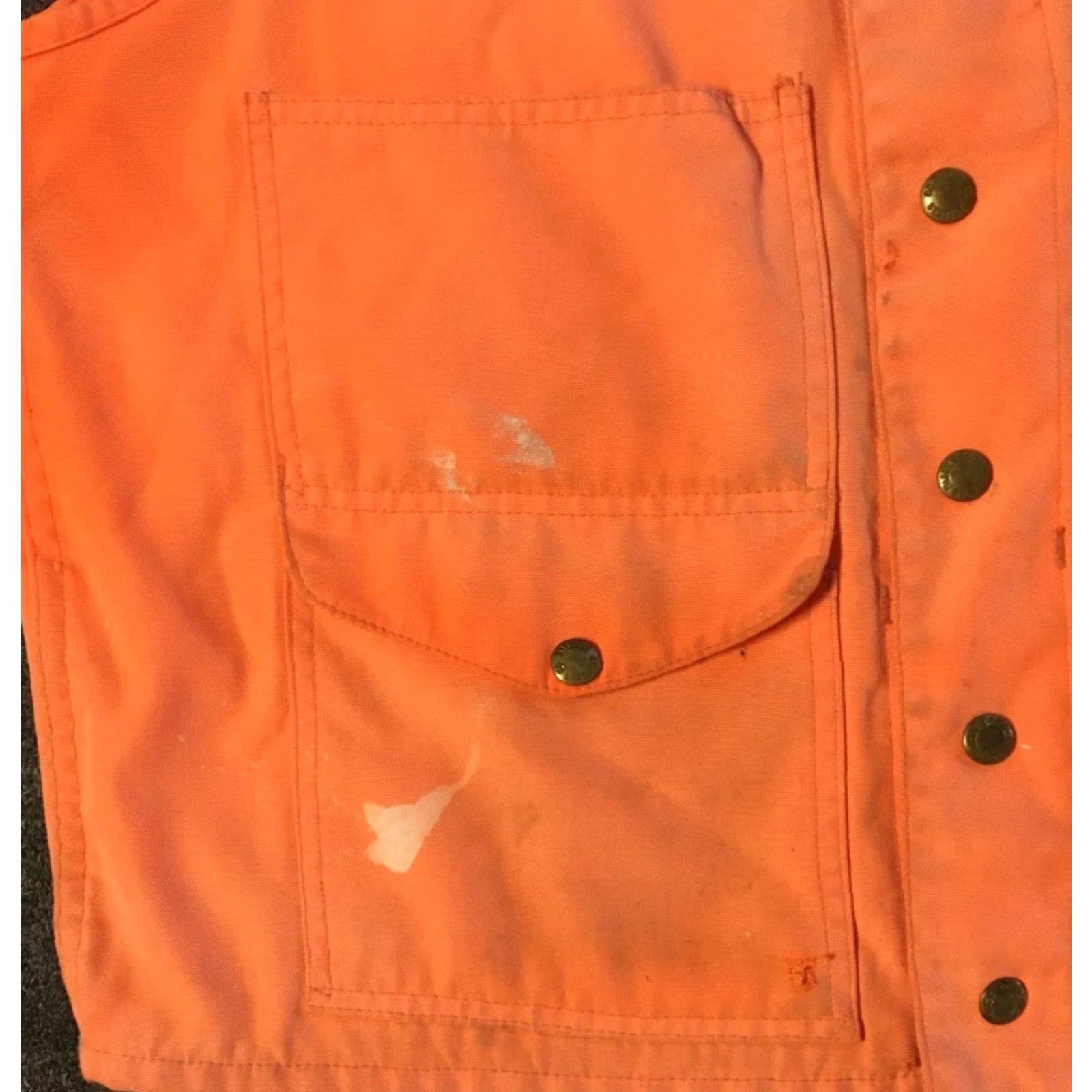 Filson VINTAGE Filson Faded Distress Vest 44 USA Army Punk Jacket Men 44 Orange Grunge 90s Biker Motorcycle USA Camouflage? Size US S / EU 44-46 / 1 - 3 Thumbnail
