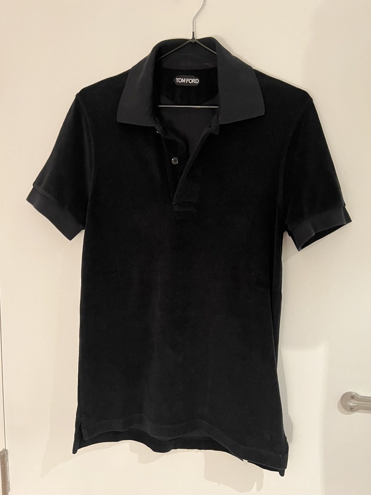 Tom Ford TOM FORD Cotton-Blend Terry Polo 44 Black Towelling Size US S / EU 44-46 / 1 - 5 Thumbnail
