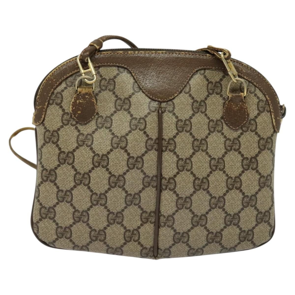 Gucci GUCCI GG Supreme Web Sherry Line Shoulder Bag Pvc Beige 904 Size ONE SIZE - 3 Thumbnail