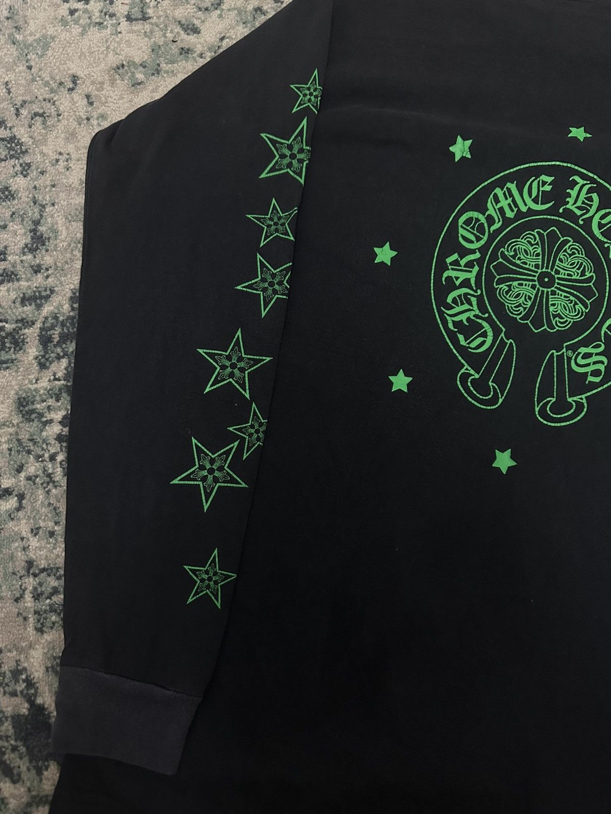 Chrome Hearts Vintage Chrome Hearts Black Green L/S Tee ✅✅ Size US M / EU 48-50 / 2 - 5 Thumbnail