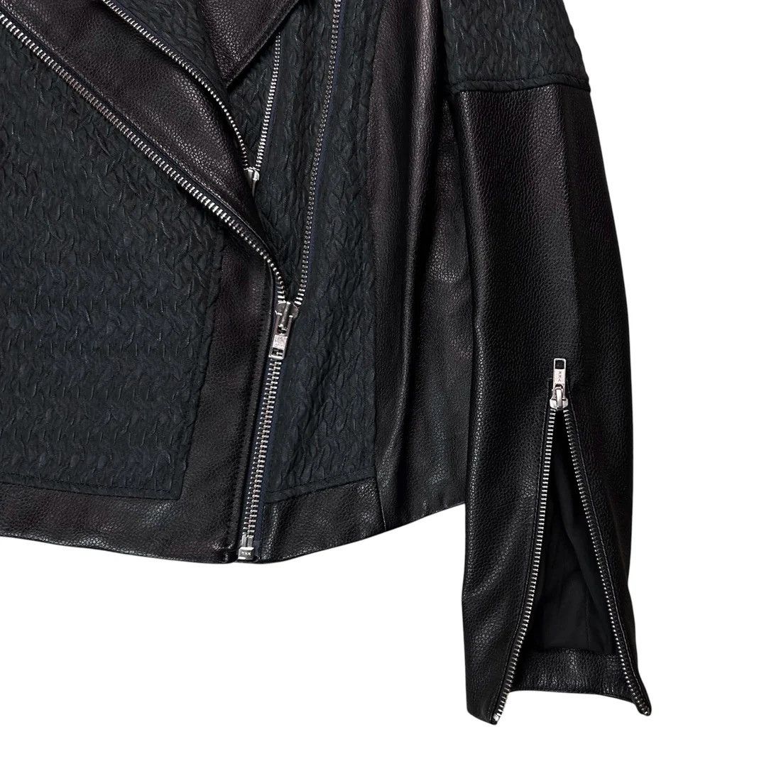 Helmut Lang Helmut Lang Jacquard Multi Zip Leather Jacket - AW12 Size US XS / EU 42 / 0 - 7 Thumbnail