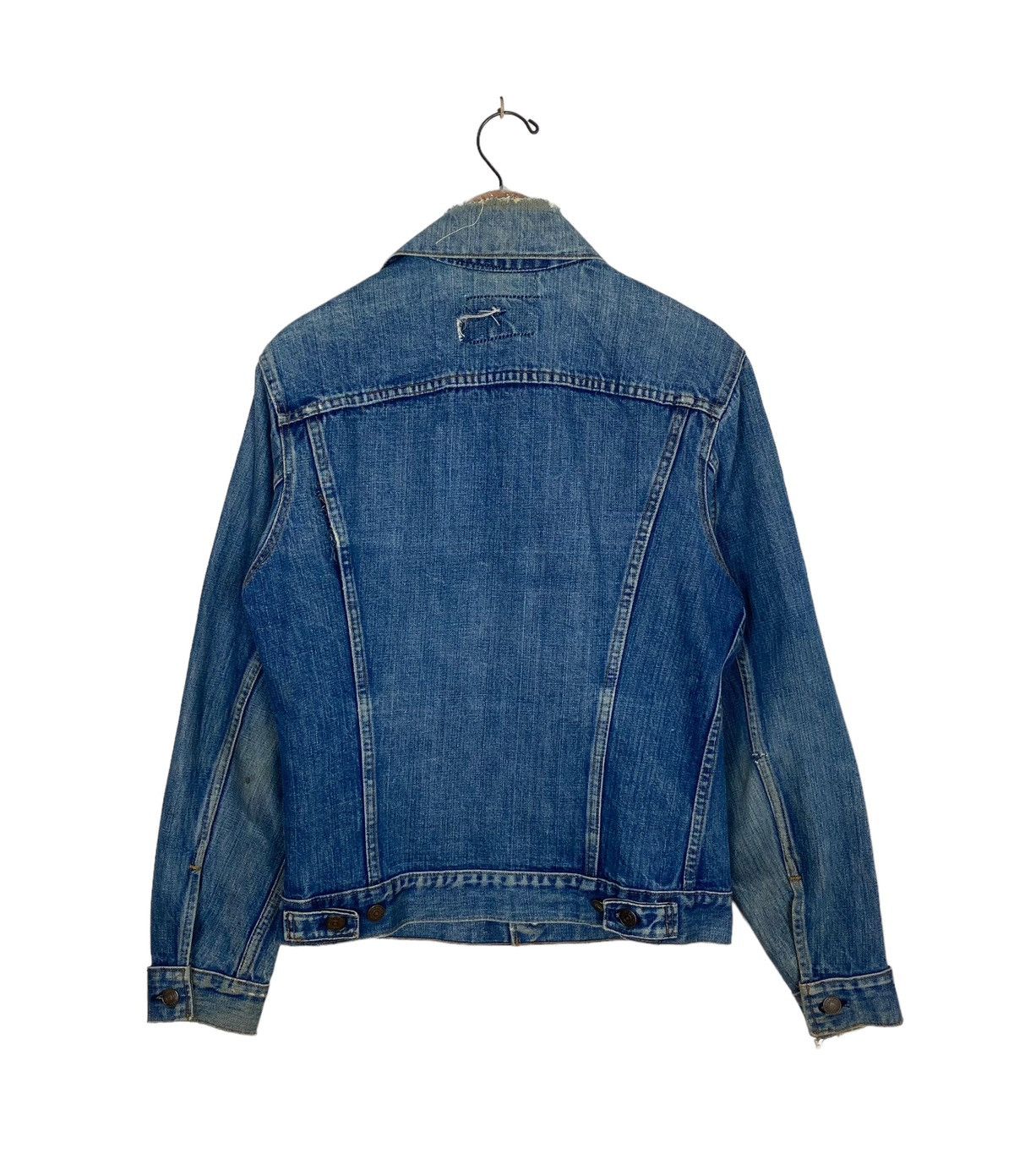 Levi's Vtg DISTRESSED Levi’s Denim Trucker Type 3 Usa Button 529 Size US S / EU 44-46 / 1 - 4 Thumbnail