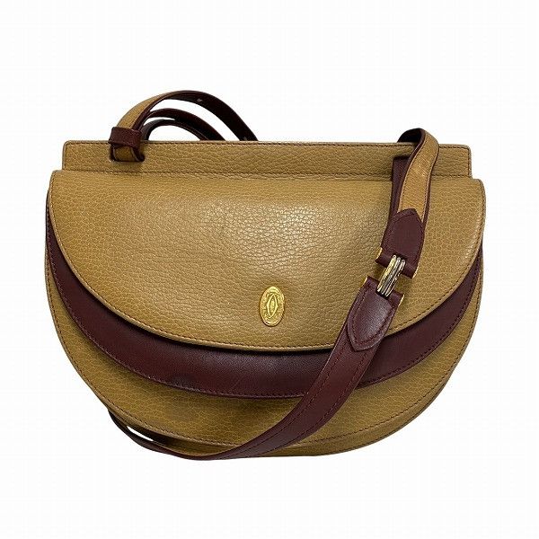 Cartier Cartier Must Trinity Leather Shoulder Bag Leather Shoulder Bag in Brown, Women's