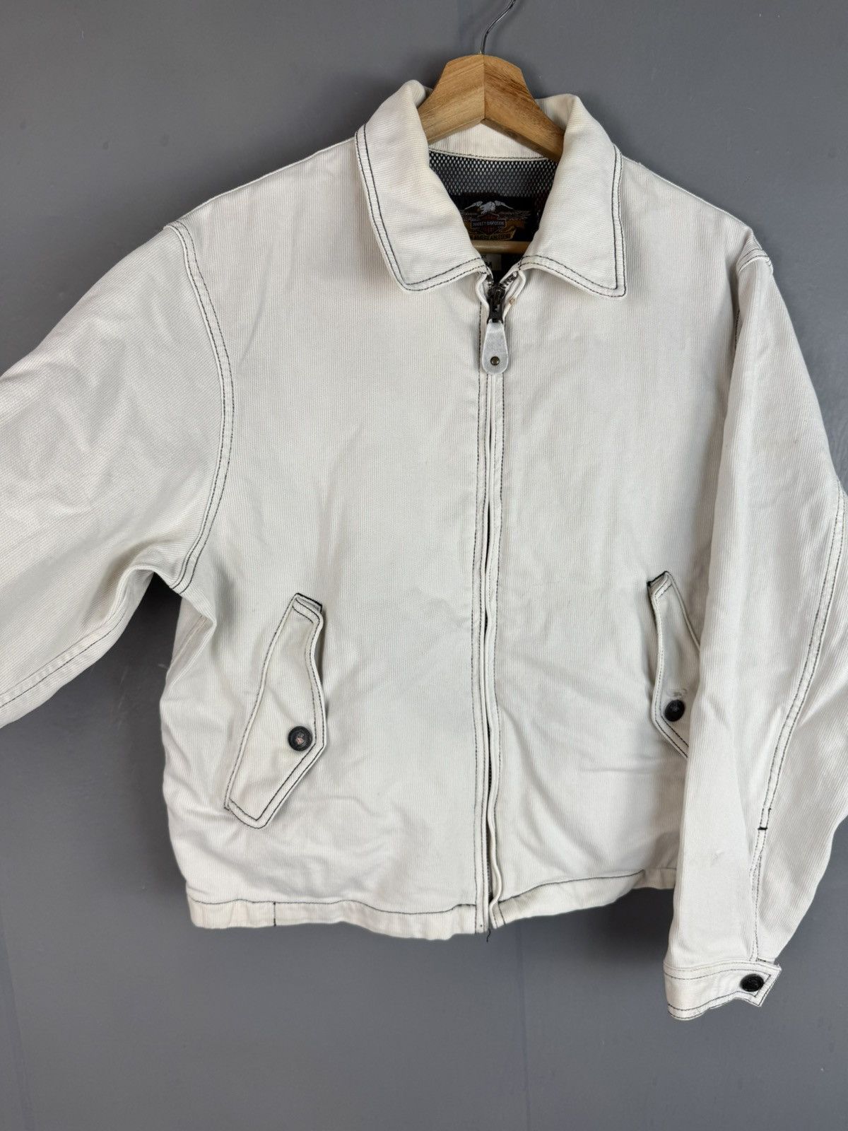 Harley Davidson × Vintage Vintage Harley Davidson Denim Jacket Size US M / EU 48-50 / 2 - 7 Thumbnail