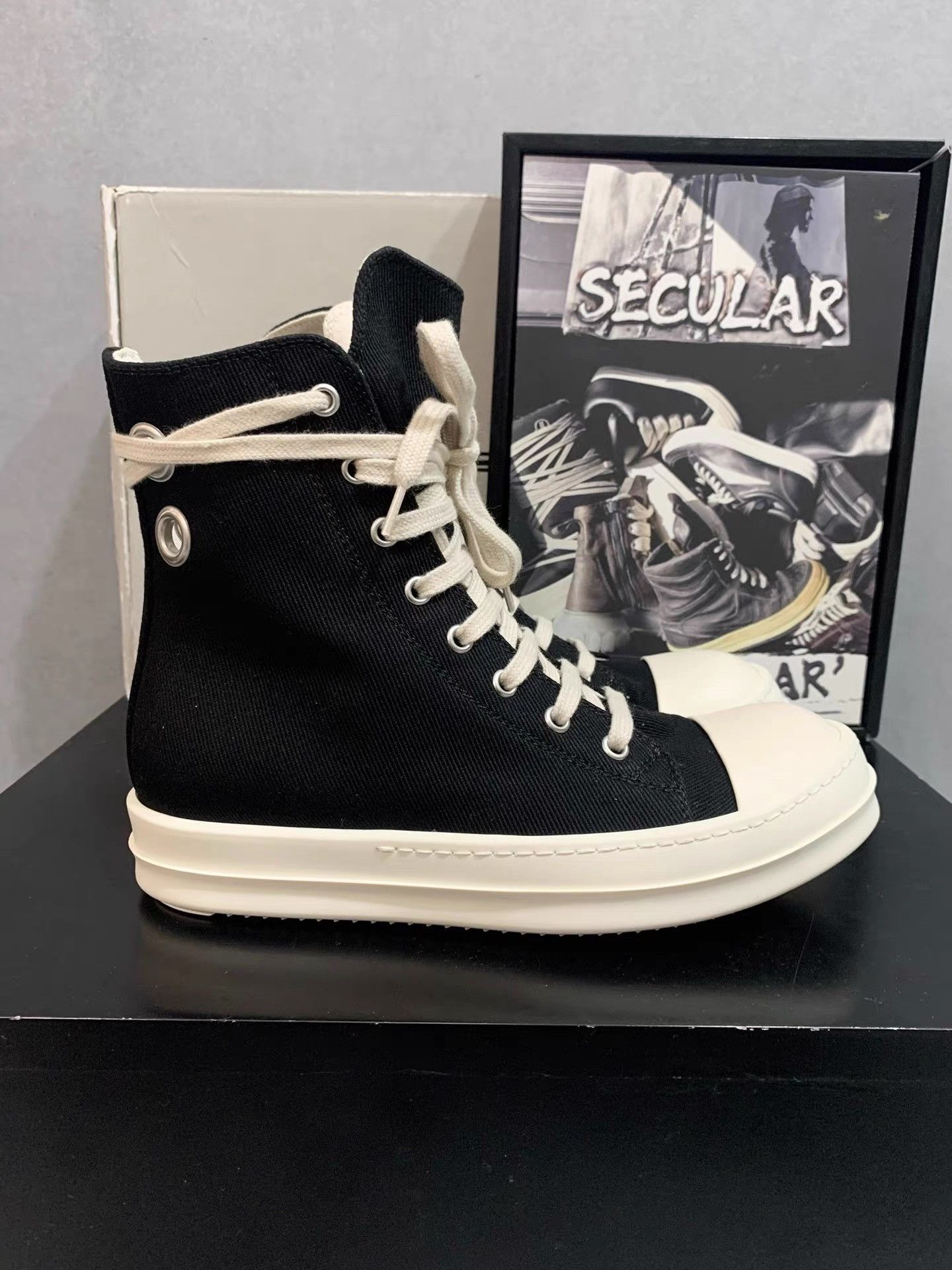 Rick Owens Rick Owens 23SS TURBODRK Chuck 70 Hi K34 Size US 6 / IT 36 - 1 Thumbnail