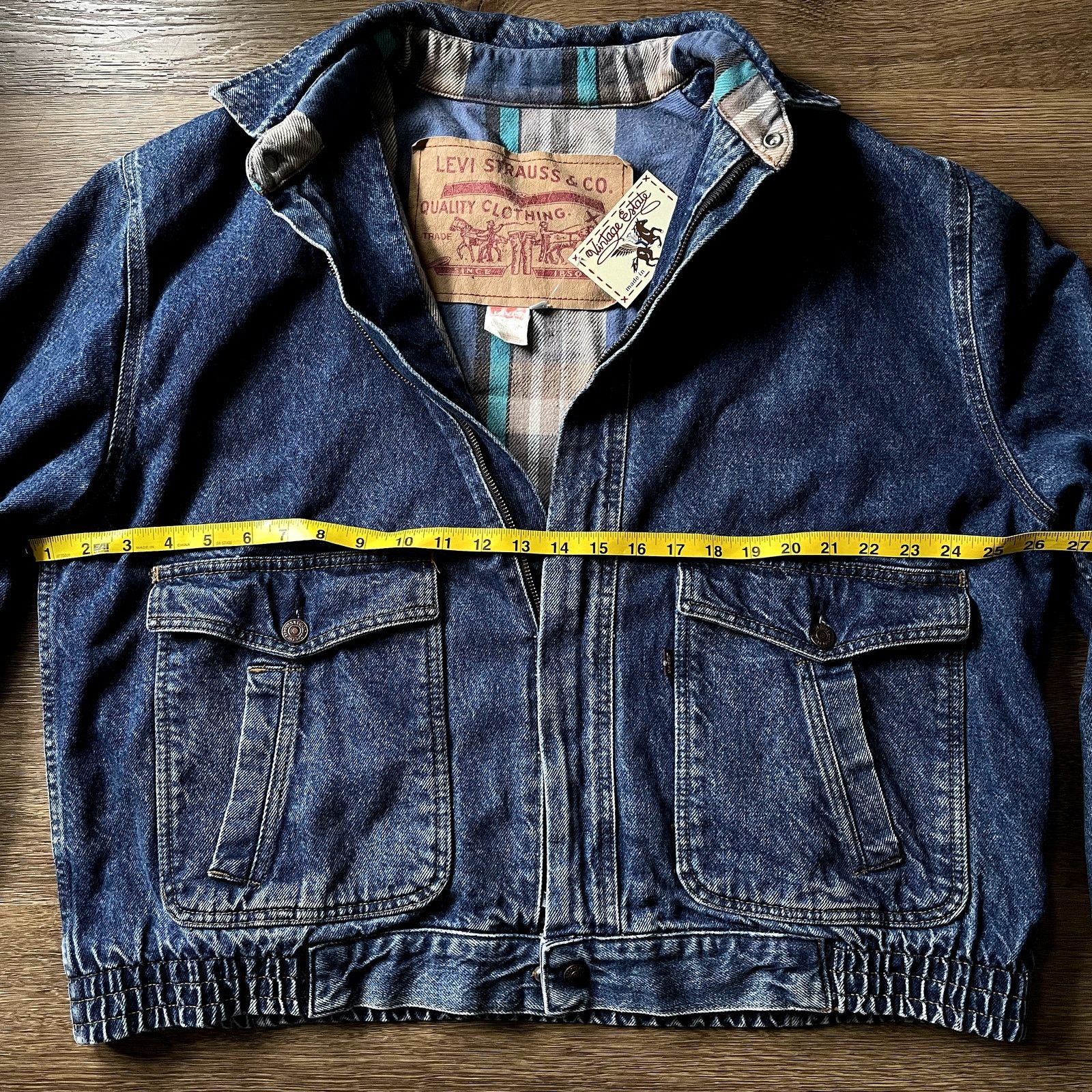 Levi's Vintage Levi's Denim and Plaid Jacket- XL Size US XL / EU 56 / 4 - 3 Thumbnail