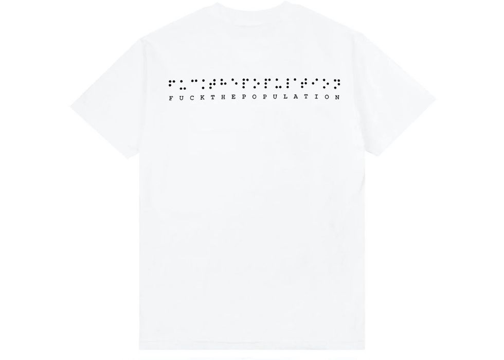 Fuct FTP BRAILLE WHITE TEE | Grailed