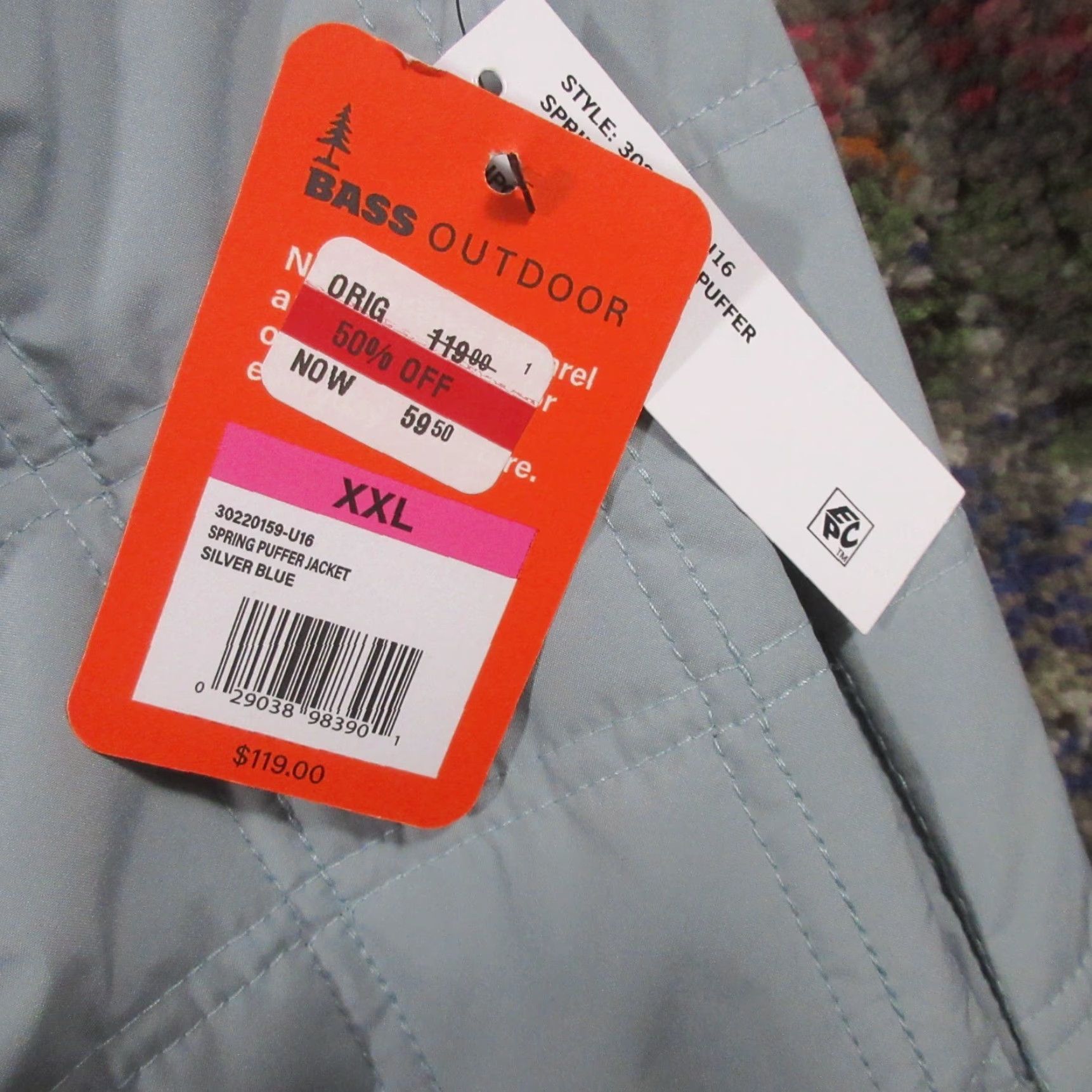 Vintage Bass Puffer Jacket Coat Womens XXL Oversized Blue NWT NEW 119 Spring Outdoor Jacket Women Blue Puffer Bass 2XL Size XXL / US 16-18 / IT 52-54 - 5 Thumbnail