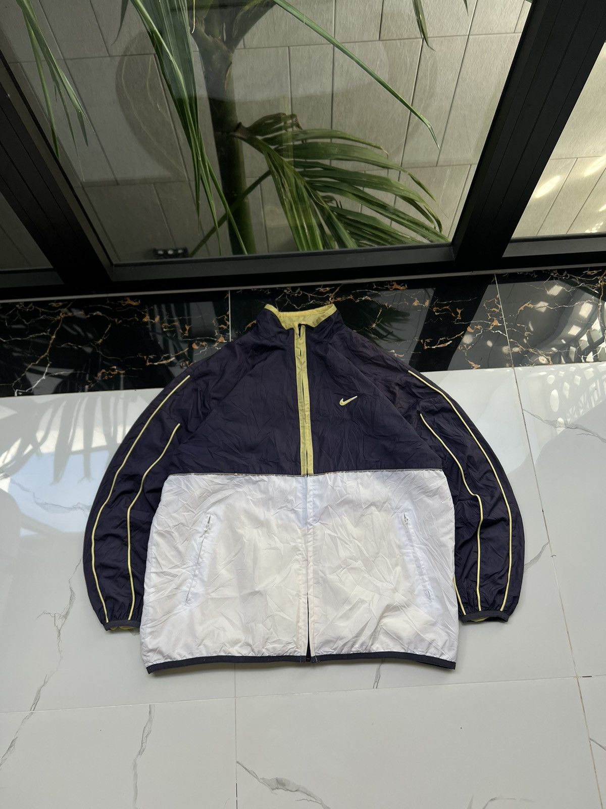 Nike × Vintage 90’s NIKE SWOOSH LOGO RETRO RARE Y2K TRACK JACKET Size US M / EU 48-50 / 2 - 1 Thumbnail