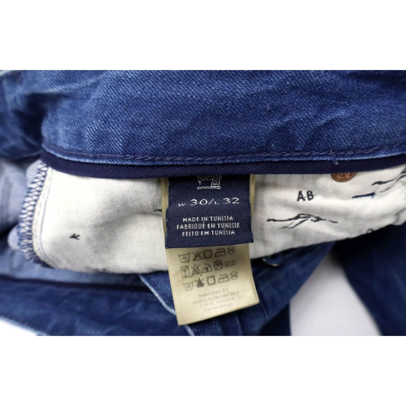 Scotch & Soda SCOTCH & SODA Ralston Jeans Men's Slim Blue Denim Whiskers Button Fly W30/L32 Size US 30 / EU 46 - 6 Thumbnail