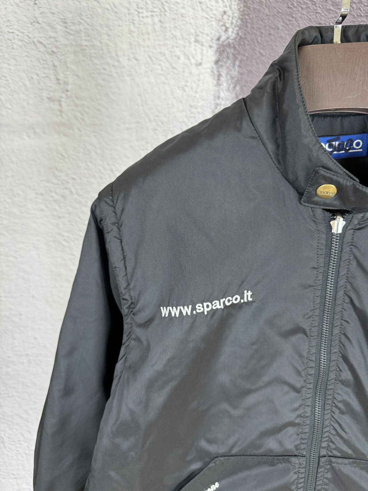 Vintage Sparco 2 in 1 vintage racing France big logo nylon jacket Size US S / EU 44-46 / 1 - 4 Thumbnail