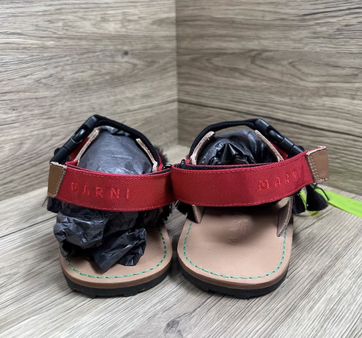 Marni Marni Black and Red Buckle Sandals J41 Size US 6.5 / EU 39-40 - 6 Thumbnail