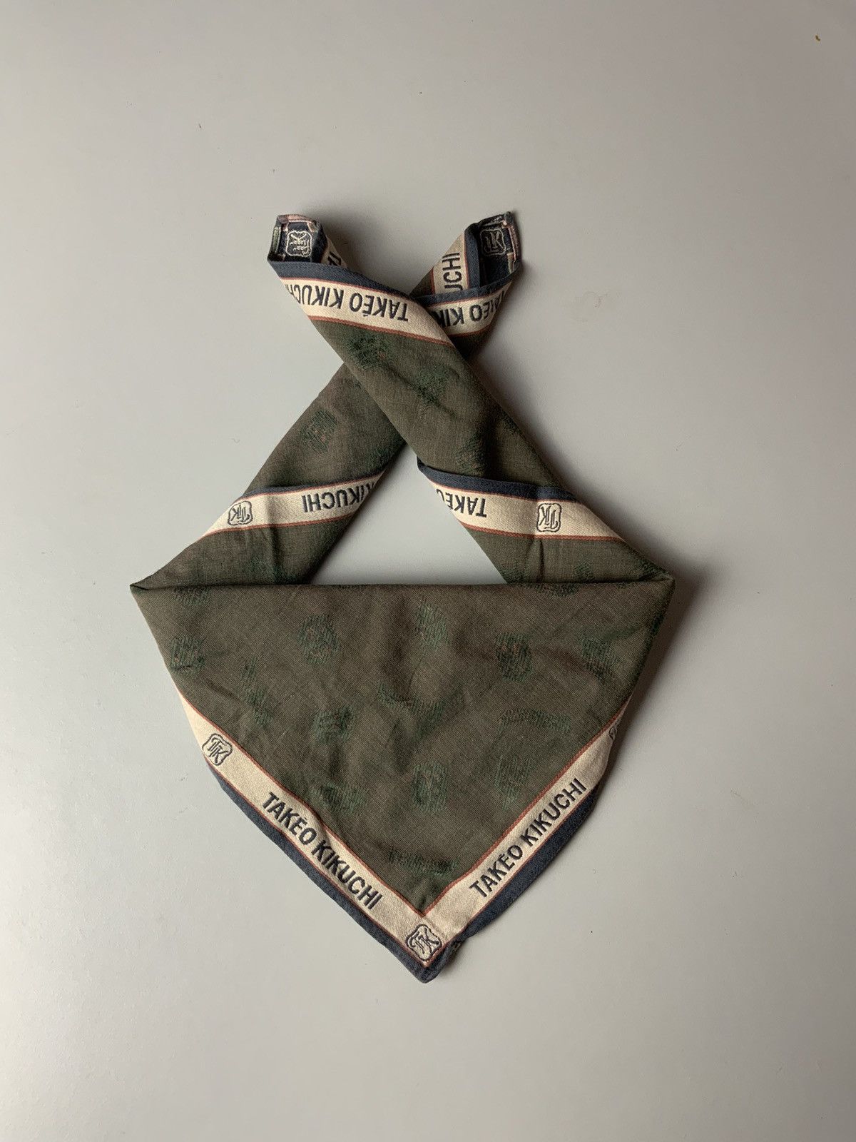Takeo Kikuchi Monogram Japan Handkerchief Bandana