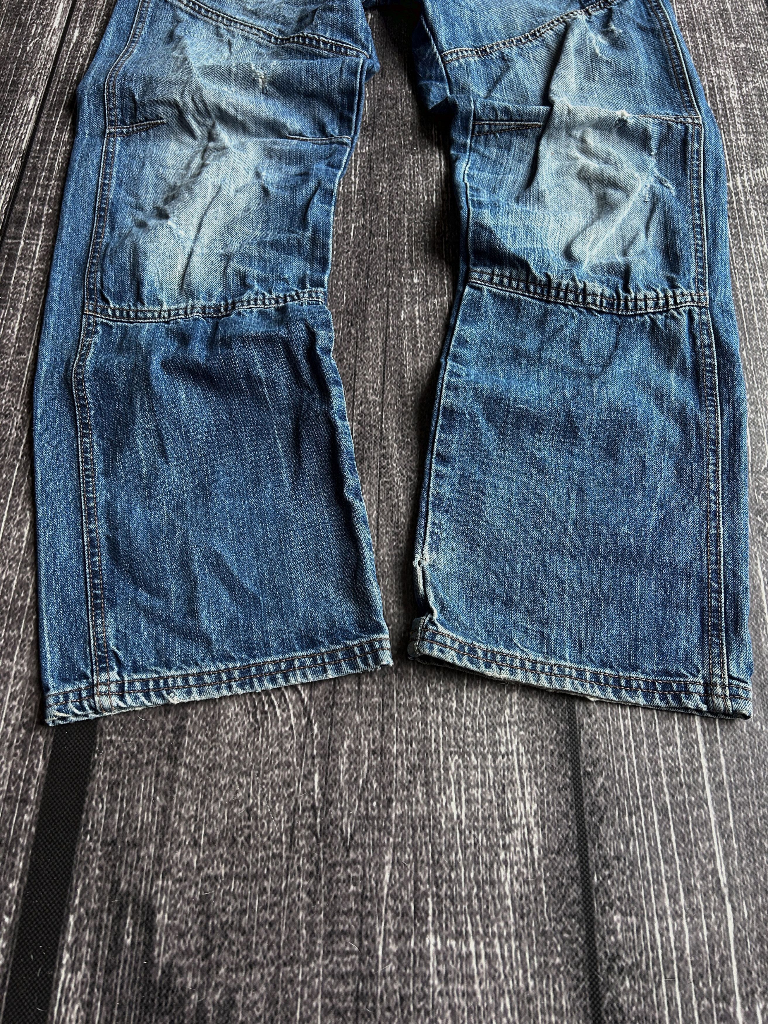 Designer VTG Rick Owens Raf Simons Balenci Style Washed Jeans 90s Size US 32 / EU 48 - 2 Thumbnail