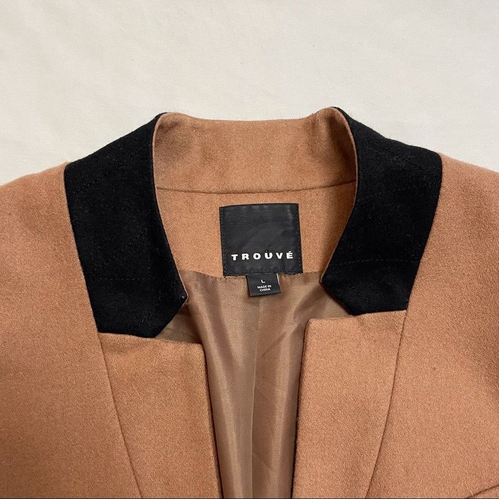 Other Trouvé Wool Cropped Camel Blazer Jacket Size L Size L / US 10 / IT 46 - 6 Thumbnail