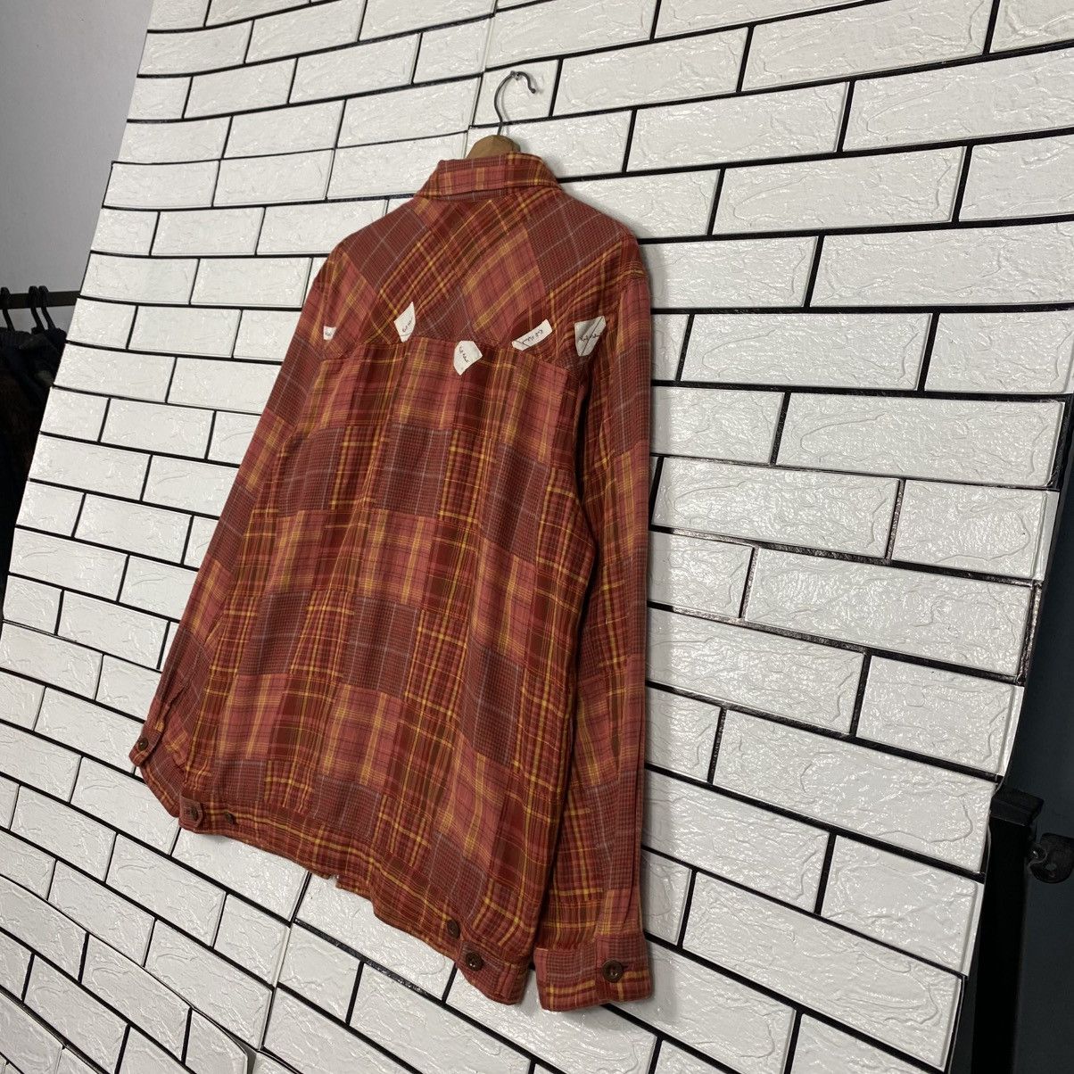Issey Miyake 📌Vintage Wool Zipper Jacket Karl Helmut Tartan Design Size US L / EU 52-54 / 3 - 12 Thumbnail