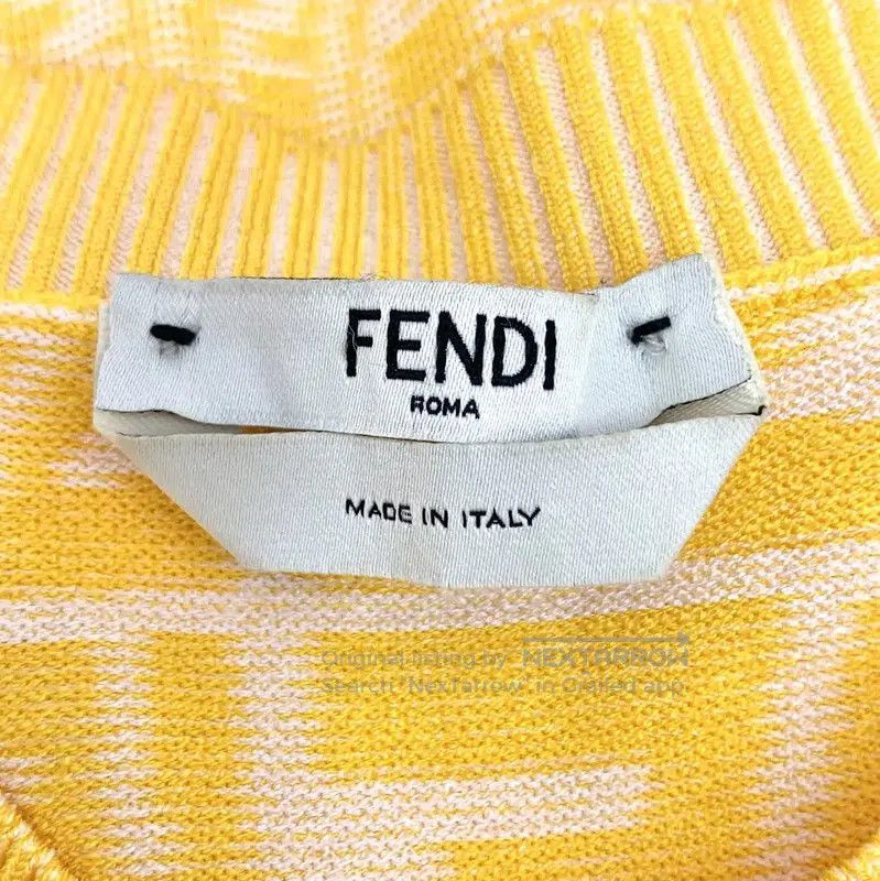 Fendi Fendi Yellow Knit Cardigan for Women . Size XS / US 0-2 / IT 36-38 - 5 Thumbnail