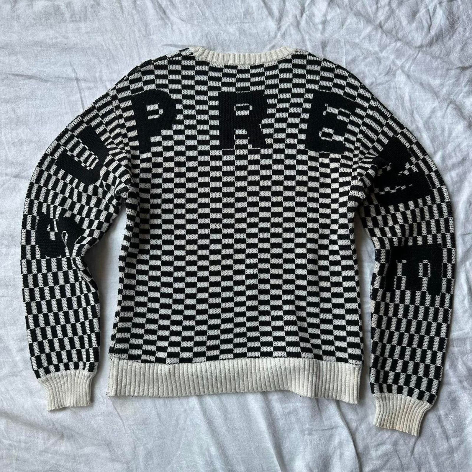 Supreme Rare Black White Checkerboard Supreme Knit Pullover Sweater Size US M / EU 48-50 / 2 - 3 Thumbnail