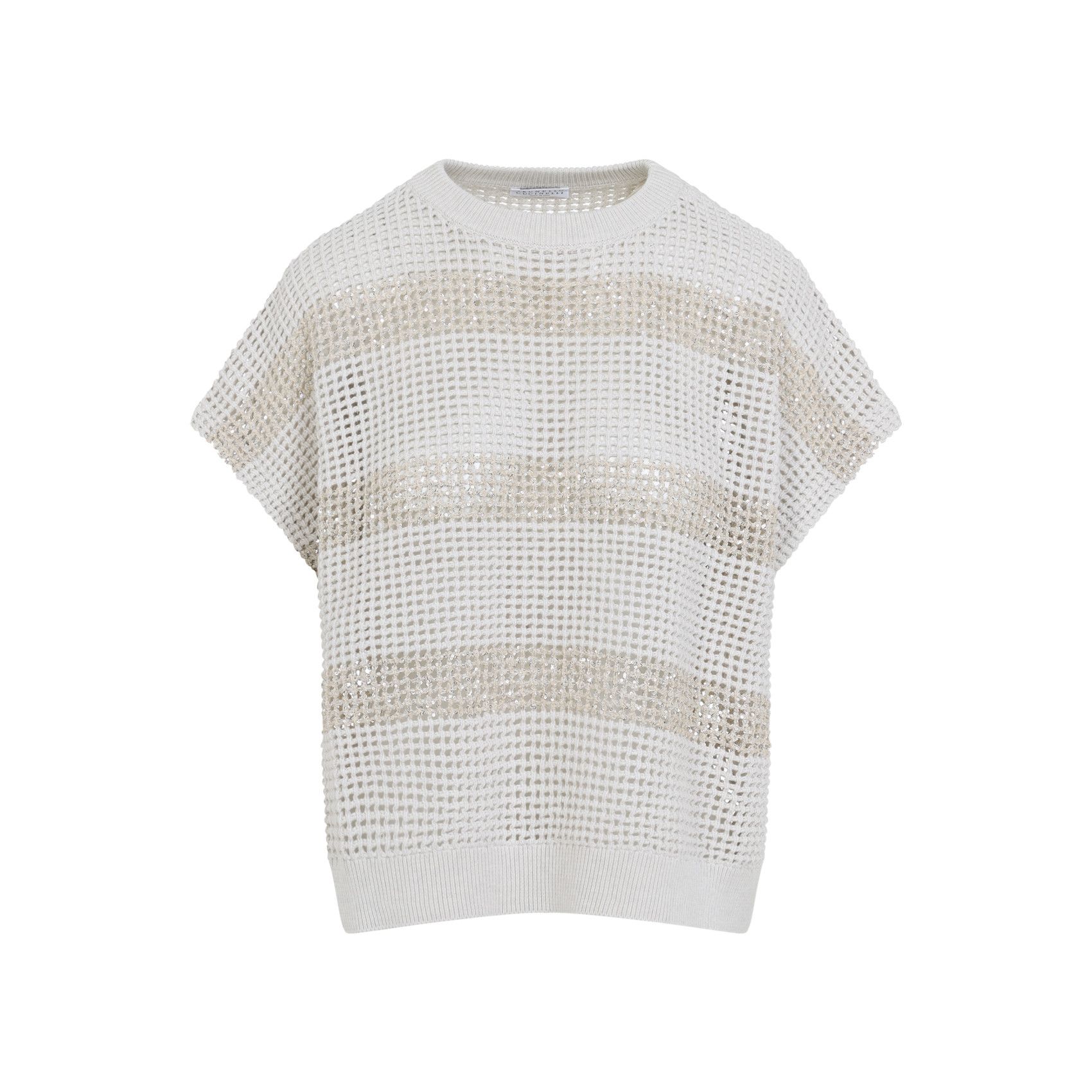 Brunello Cucinelli Brunello Cucinelli Knit Striped Sweater Size S / US 4 / IT 40 - 1 Thumbnail