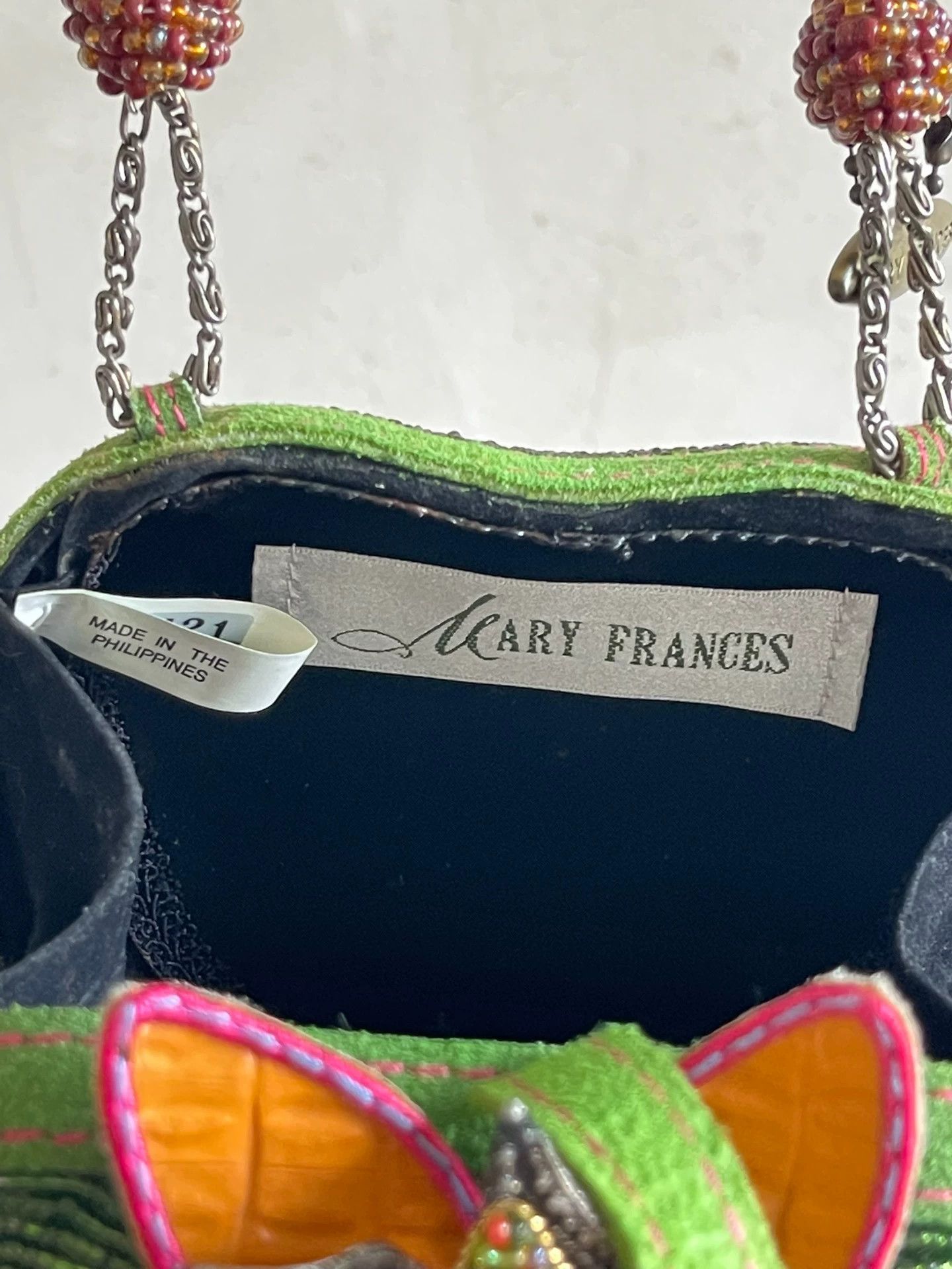 Mary Frances Mary Frances Vintage Beaded Gemstone Chain Clutch Size ONE SIZE - 7 Thumbnail