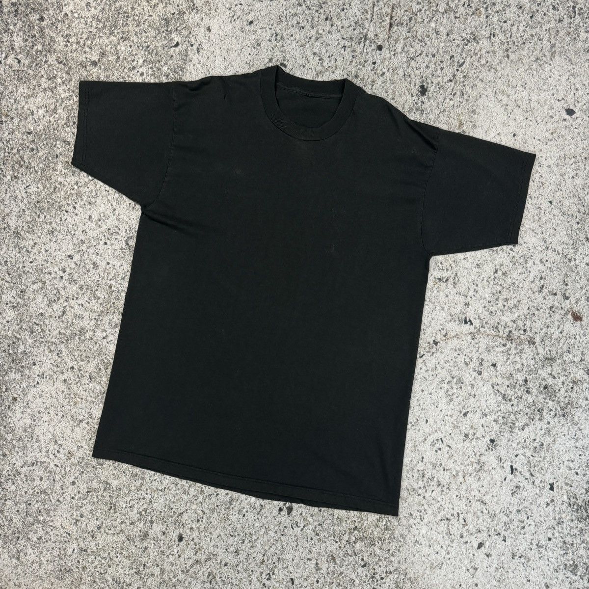Thrashed Faded Distressed Blank Black Shirt ERD Grunge