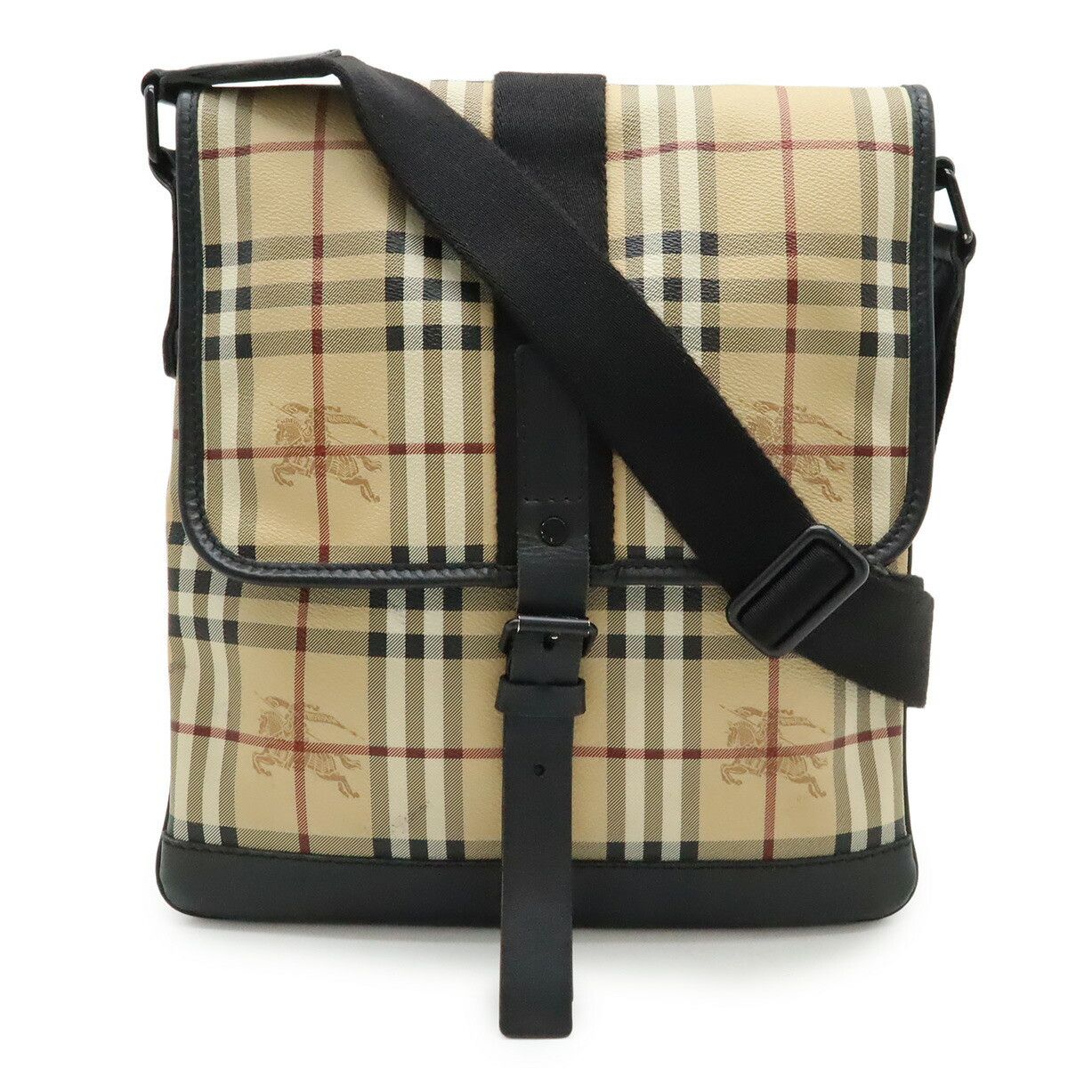 Burberry Burberry Burberry Check Coated Canvas Shoulder Bag Canvas Shoulder Bag DUTY FREE for USA Size ONE SIZE - 1 Thumbnail