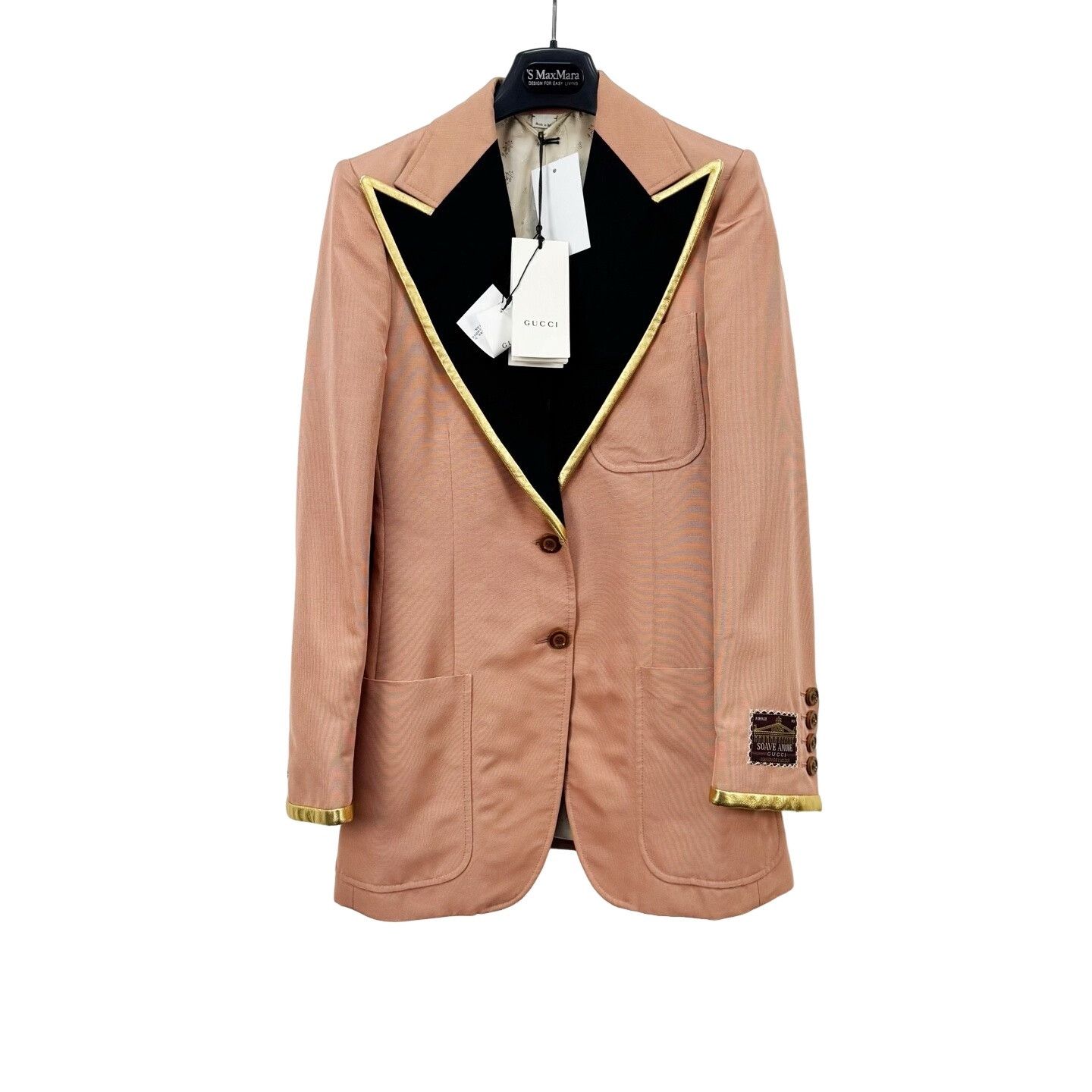 Gucci Gucci Gold Trim Blazer IT 38 Size XS / US 0-2 / IT 36-38 - 1 Thumbnail