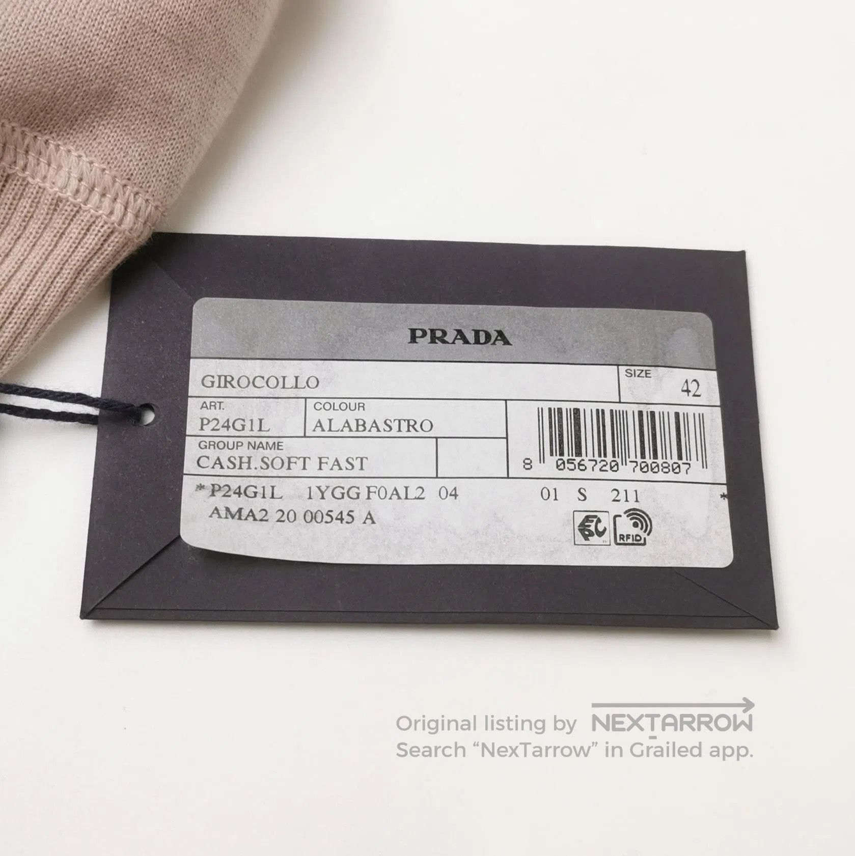Prada Prada Soft Cashmere Long Sleeve Knit Sweater . Size L / US 10 / IT 46 - 4 Thumbnail