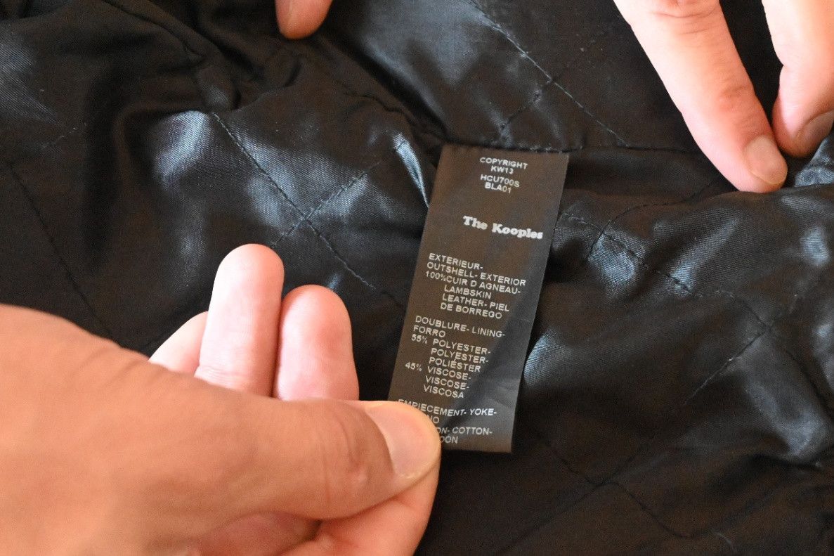 The Kooples Kooples Sport Leather A2 Bomber Jacket Size US S / EU 44-46 / 1 - 3 Thumbnail