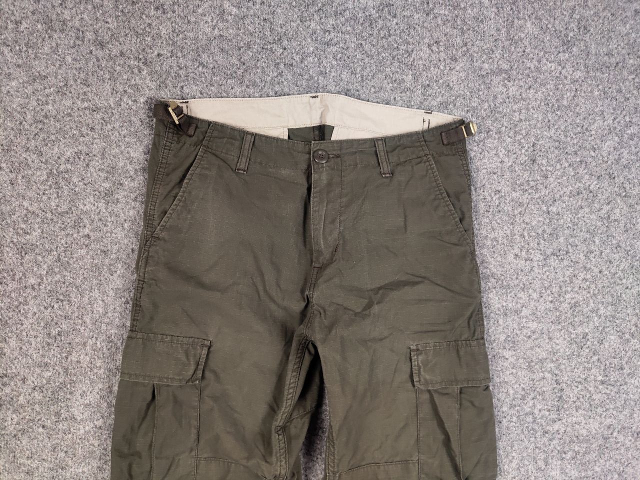 Carhartt Vintage 90's Carhartt aviation Ripstop Green Cargo Pants Size US 31 - 10 Thumbnail