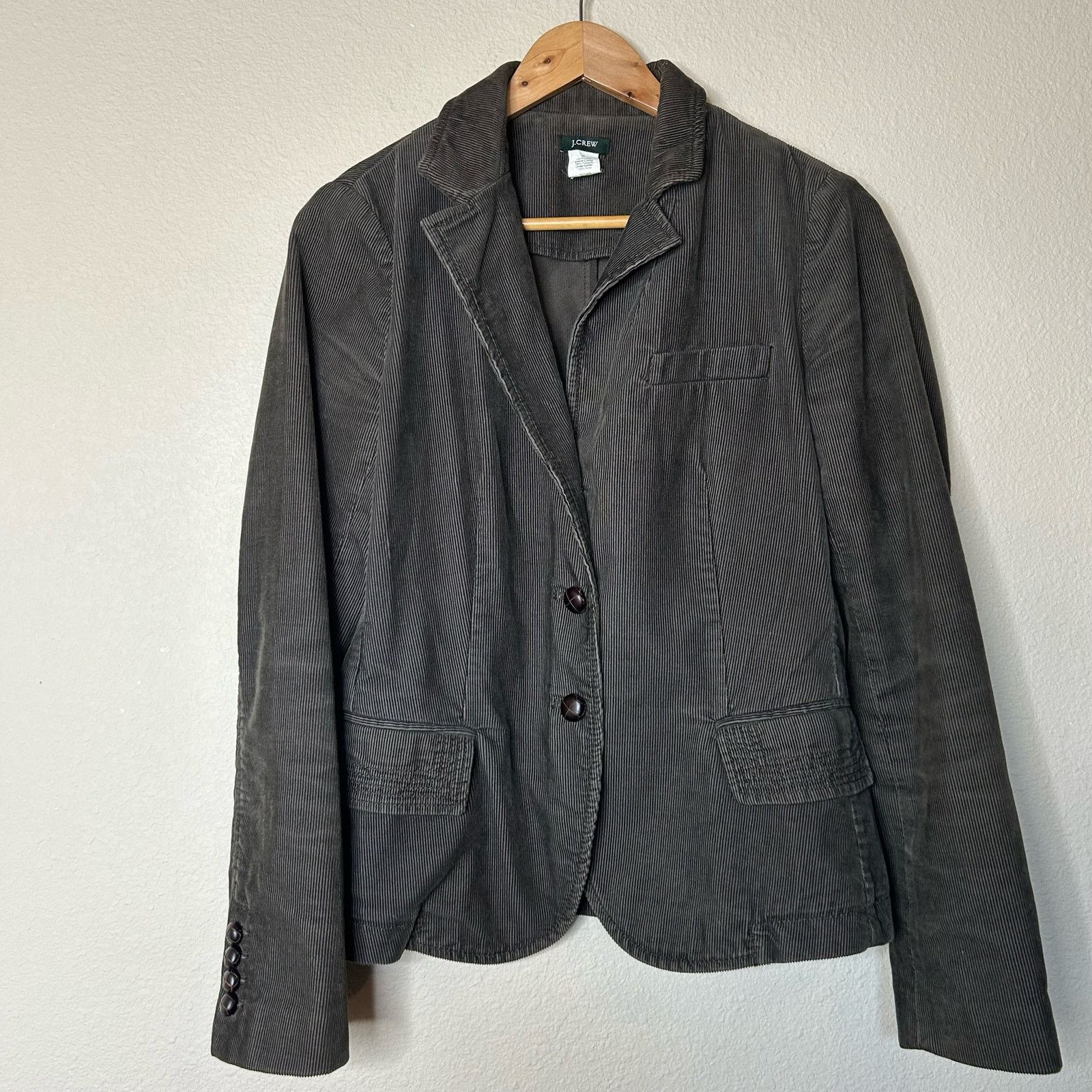 J.Crew J Crew Blazer Jacket Brown Corduroy 100% Cotton Lined Sz M Size M / US 6-8 / IT 42-44 - 7 Thumbnail