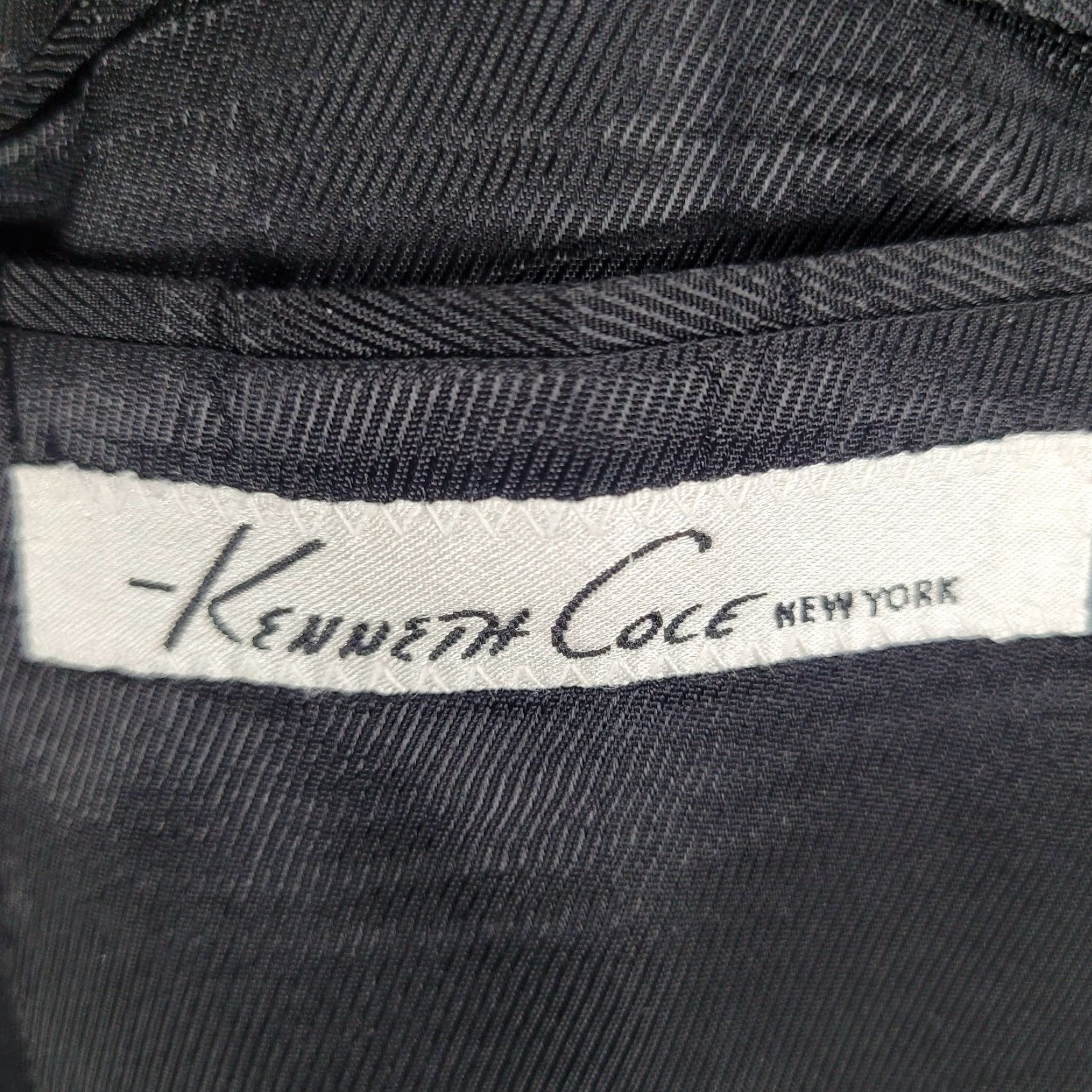 Kenneth Cole Kenneth Cole Black 100% Wool Blazer Sport Coat 2 Button Notch Lapel Double Vented 48L Men Redefined Shirt/Coat? Size 48R - 3 Thumbnail